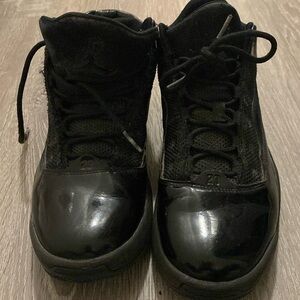 Jordan size 8 black patent leather in used condition